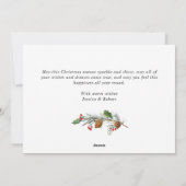 メリーモダンクリスマス写真あいさつ シーズンカード (裏面)