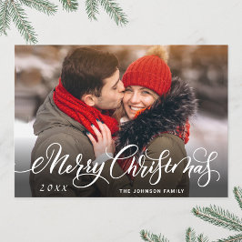 メリーモダンクリスマス写真あいさつ シーズンカード