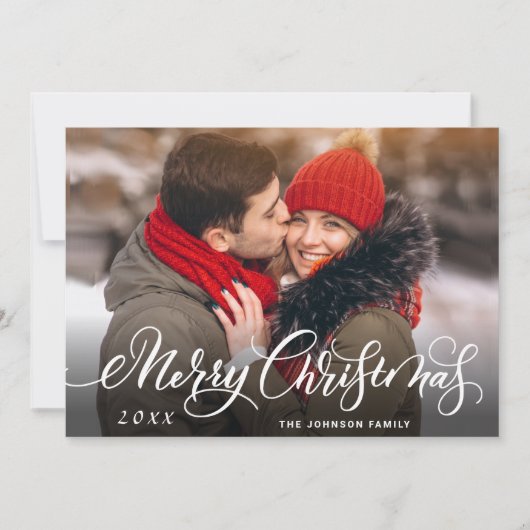 メリーモダンクリスマス写真あいさつ シーズンカード (正面)
