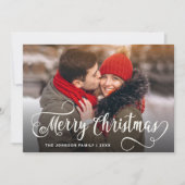 メリーモダンクリスマス写真あいさつ シーズンカード (正面)