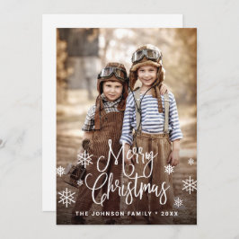 メリーモダンクリスマス写真あいさつ シーズンカード
