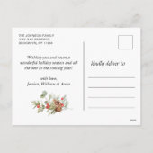 メリーモダンクリスマス写真あいさつ シーズンポストカード (裏面)