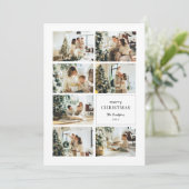 メリーモダンクリスマス写真コラージュ シーズンカード (スタンド正面)