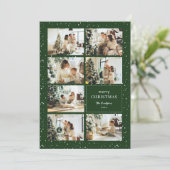 メリーモダンクリスマス写真コラージュ シーズンカード (スタンド正面)