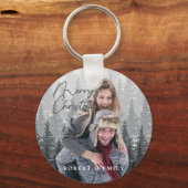 メリーモダンクリスマス写真スクリプト キーホルダー (正面)