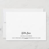 メリーモダンクリスマス写真ホリデーカード シーズンカード (裏面)