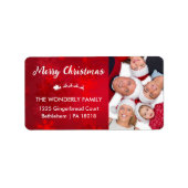 メリーモダンクリスマス写真差出人住所 ラベル (正面)