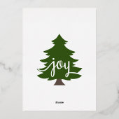 メリーモダンクリスマス写真銀箔カード 箔シーズンカード (裏面)