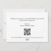 メリーモダンクリスマス写真QRコード シーズンカード (裏面)