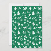 メリーモダンクリスマス家族の写真の休日 シーズンカード (裏面)