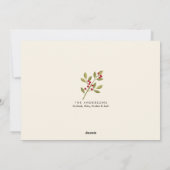 メリーモダンクリスマス家族の写真グリーティング シーズンカード (裏面)