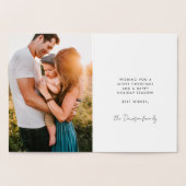 メリーモダンクリスマス家族の写真 箔カード (内部)