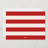 メリーモダンクリスマス家族写真招待状 シーズンカード (裏面)