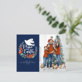 メリーモダンクリスマス家族写真 シーズンポストカード (スタンド正面)
