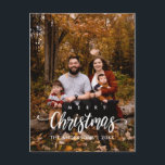 メリーモダンクリスマス家族写真 ポストカード<br><div class="desc">メリークリスマス.この祝家族の写真はがきシーズンは完全にカスタマイズされパーソナライズされた、あなた自身のグリーティングメッセージと。差出人住所を追加して簡単郵送。それはシンプル簡単だがミニマモダンリストでフェスティバルだ。これは、あなたの休日の願いを送信するのに最適なポストカードである。</div>