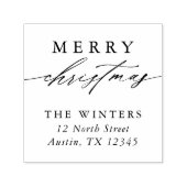 メリーモダンクリスマス差出人住所 セルフインキングスタンプ (デザイン)