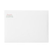 メリーモダンクリスマス差出人住所 ラップアラウンドラベル (正面)