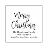 メリーモダンクリスマス差出人住所 ラバースタンプ (インプリント)