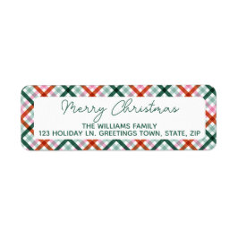 メリーモダンクリスマス差出人住所 ラベル