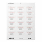 メリーモダンクリスマス差出人住所 ラベル (フルシート)