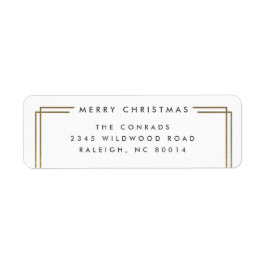 メリーモダンクリスマス差出人住所 ラベル