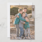 メリーモダンクリスマス愛スクリプトリース2写真 シーズンカード (裏面)