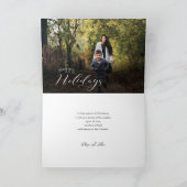 メリーモダンクリスマス書道写真 シーズンカード (内部)