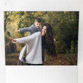 メリーモダンクリスマス書道写真 三つ折りクリスマスカード (内部最初)