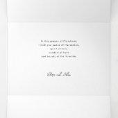 メリーモダンクリスマス書道写真 三つ折りクリスマスカード (内部中)