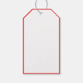 メリーモダンクリスマス書道台本スノースレッド ギフトタグ (裏面)