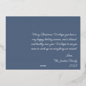 メリーモダンクリスマス書道2枚 箔シーズンカード (裏面)