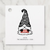 メリーモダンクリスマス格言ホリデイ フェイバータグ (正面)