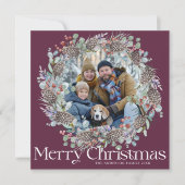 メリーモダンクリスマス植物園リース&写真 シーズンカード (正面)