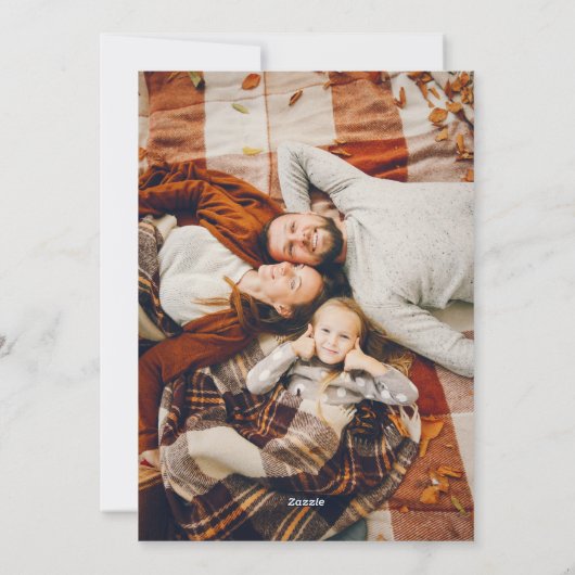 メリーモダンクリスマス植物水彩写真 シーズンカード (裏面)