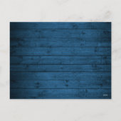 メリーモダンクリスマス素朴3 PHOTOホリデーカード シーズンポストカード (裏面)