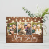 メリーモダンクリスマス素朴3 PHOTO Greeting シーズンカード (スタンド正面)