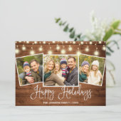 メリーモダンクリスマス素朴3 PHOTO Greeting シーズンカード (スタンド正面)