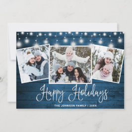 メリーモダンクリスマス素朴3 PHOTO Greeting シーズンカード