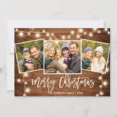 メリーモダンクリスマス素朴3 PHOTO Greeting シーズンカード (正面)