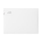 メリーモダンクリスマス花デザイン ラップアラウンドラベル (正面)