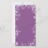 メリーモダンクリスマス蘭《写真》ぼけ味パーソナライズされた シーズンカード (裏面)