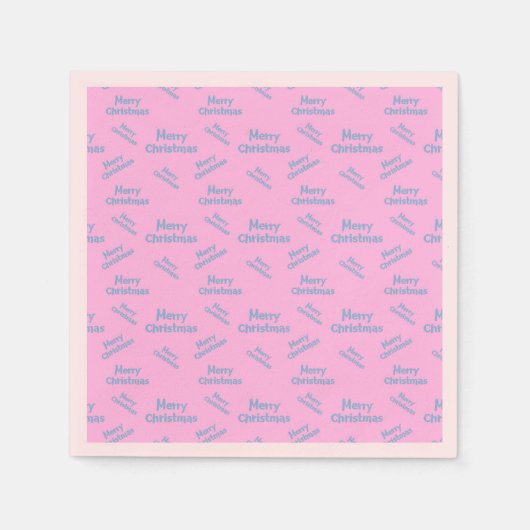 メリーモダンクリスマス設計 スタンダードカクテルナプキン (正面)