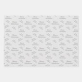 メリーモダンクリスマス設計 ラッピングペーパーシート (正面3)