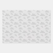 メリーモダンクリスマス設計 ラッピングペーパーシート (正面2)