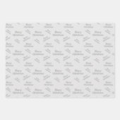 メリーモダンクリスマス設計 ラッピングペーパーシート (正面)