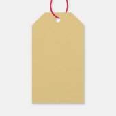 メリーモダンクリスマス金ゴールドスクリプト赤い緑 ギフトタグ (裏面)