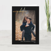 メリーモダンクリスマス金ゴールドブラックカード シーズンカード (正面)