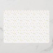 メリーモダンクリスマス金ゴールド写真 箔シーズンカード (裏面)