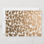 メリーモダンクリスマス金ゴールドBohoスクリプト写真 シーズンカード (裏面)