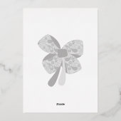 メリーモダンクリスマス銀トナカイ箔カード 箔シーズンカード (裏面)